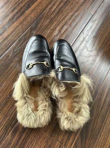 Gucci fur lined mules deals