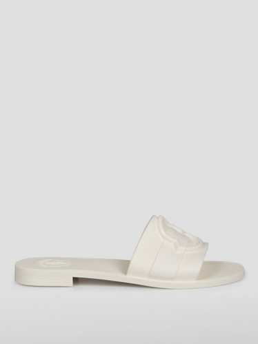 Moncler Moncler Flat Sandals Woman White