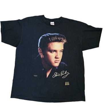 90s Elvis Presley Graceland Single Stitch Black Ts