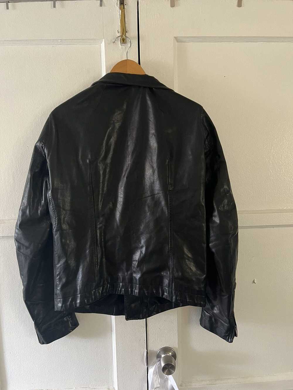 Rick Owens Calf Leather Stooges Jacket - image 3