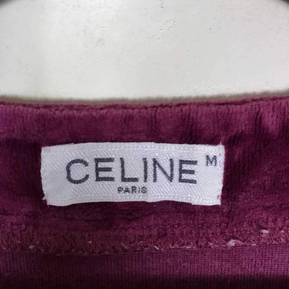 Celine Vintage Celine Paris Velvet Button Down Ca… - image 8