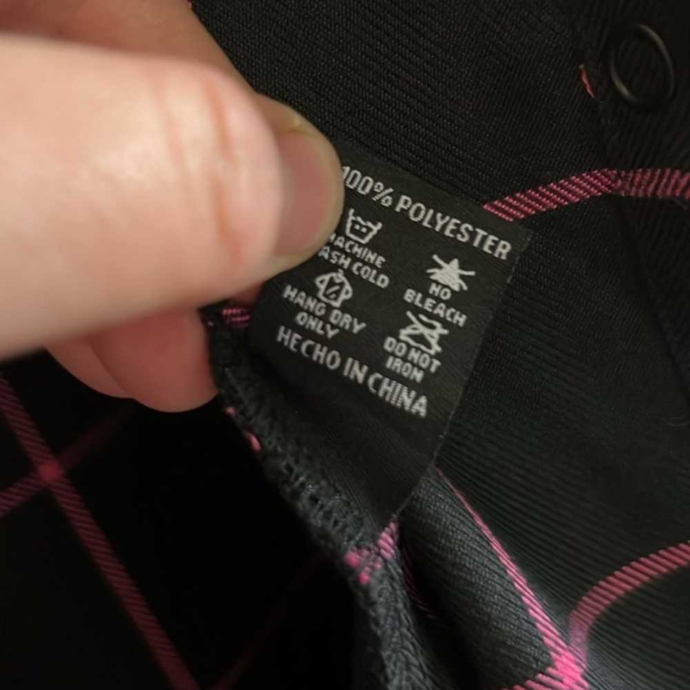 Dixxon The Hope Flannel, Like New Black W Pink St… - image 5
