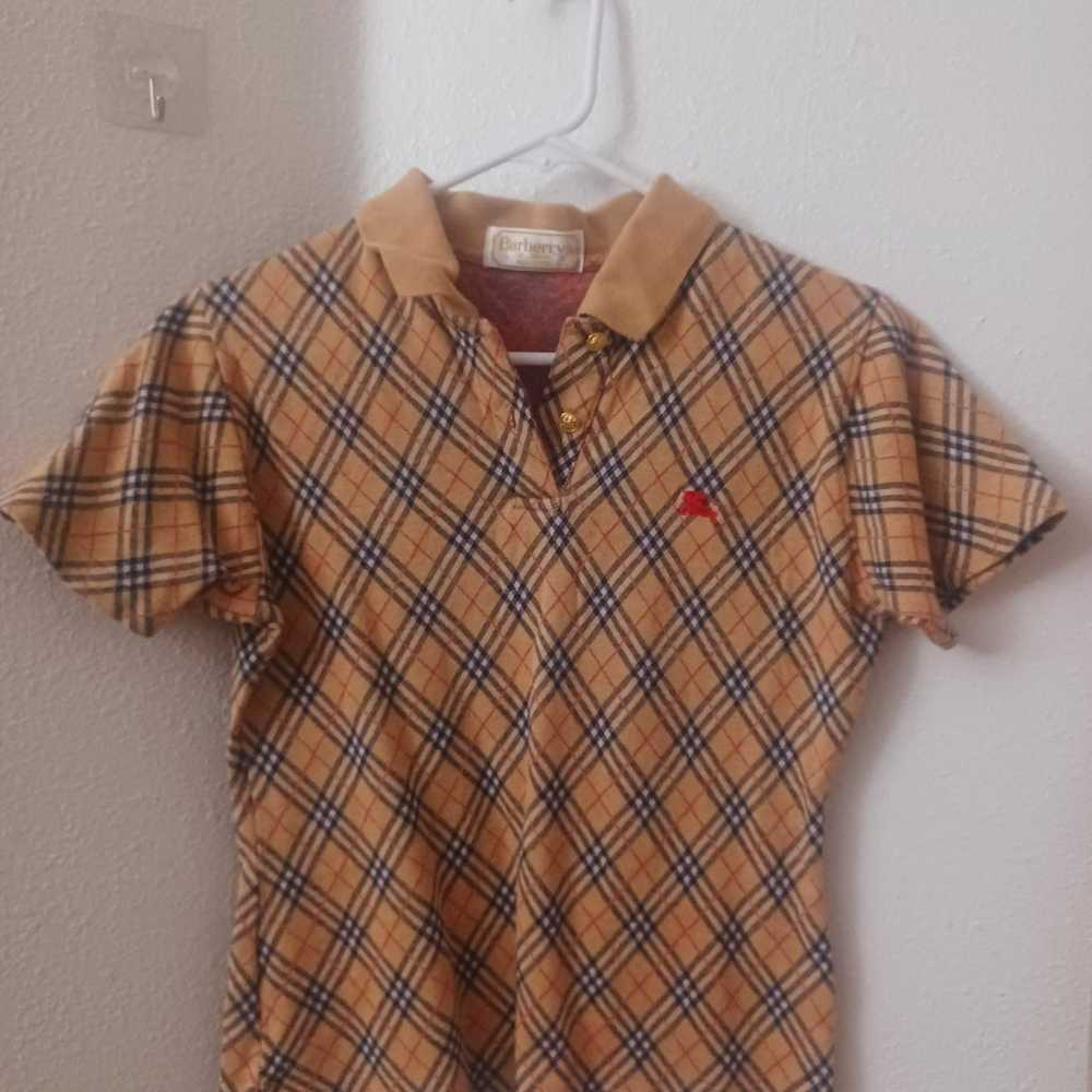 Rare Vintage Burberry Polo Shirt - image 1