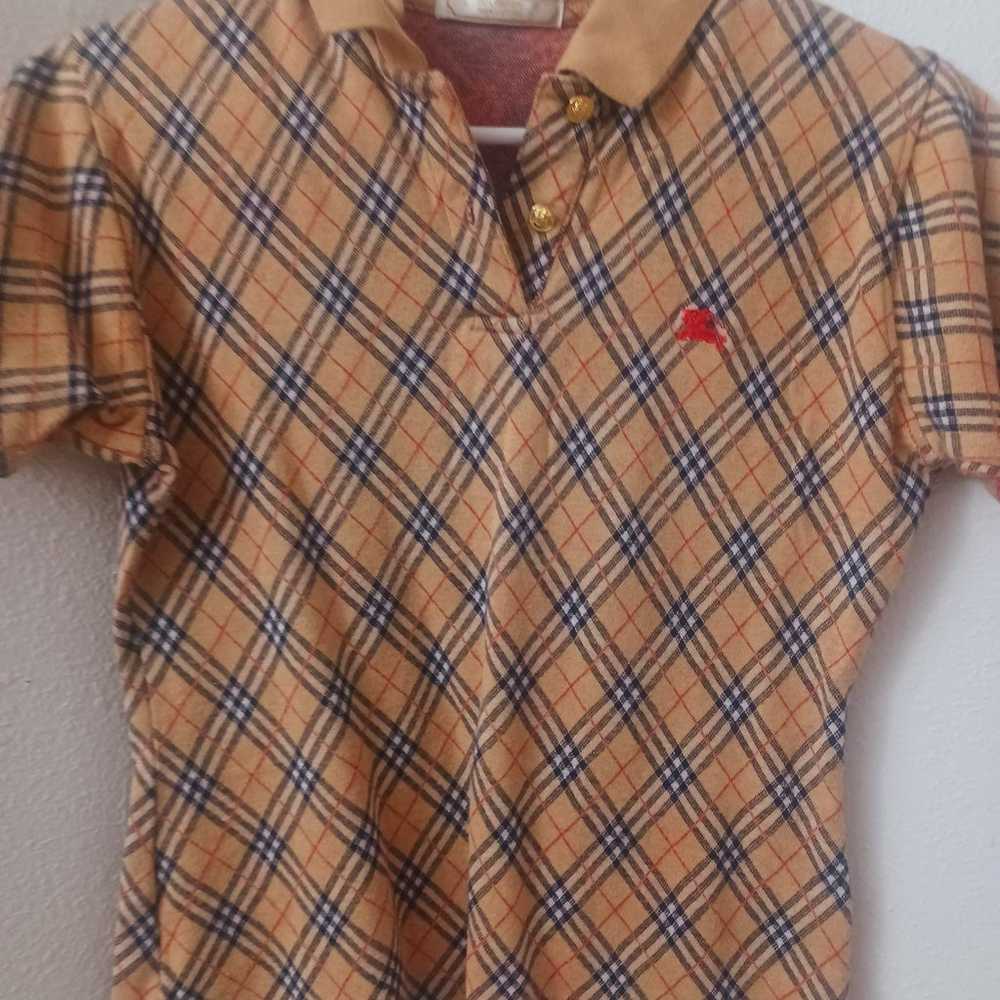 Rare Vintage Burberry Polo Shirt - image 2