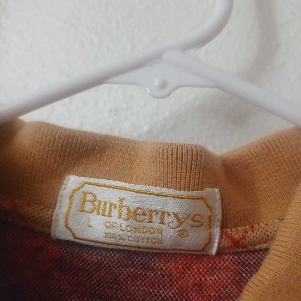 Rare Vintage Burberry Polo Shirt - image 5
