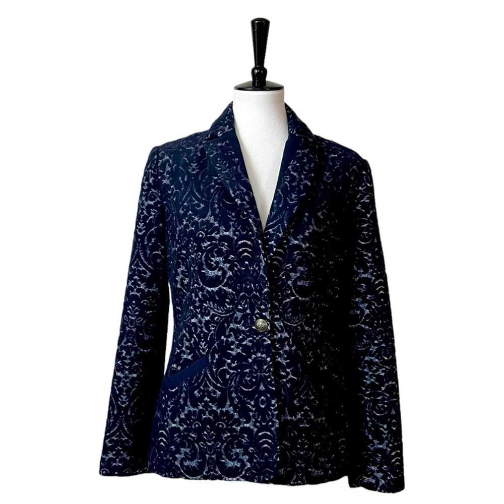 Cabi Women’s Blazer #109 Jacquard Velvet One Butt… - image 12