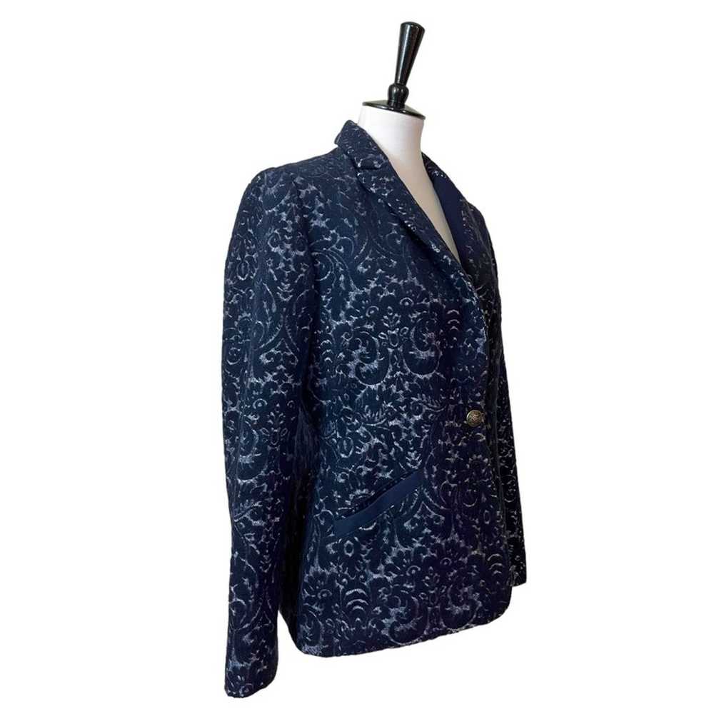 Cabi Women’s Blazer #109 Jacquard Velvet One Butt… - image 2