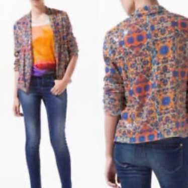 Zara Colorful Sequin Blazer Jacket Small