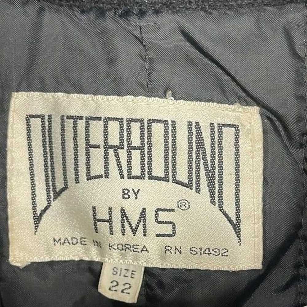 Outerbound HMS Sweater Coat Womens 22 Black White… - image 5