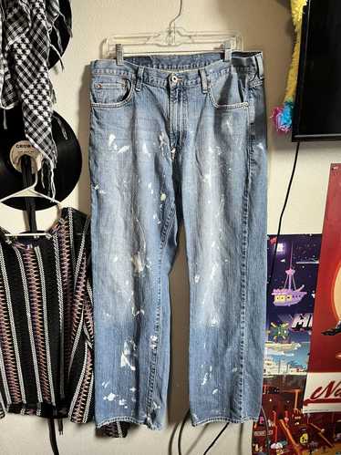 Lucky Brand × Vintage Paint splattered and distres