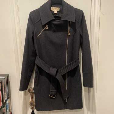 Michael Kors Grey Trench Coat Jacket - image 1