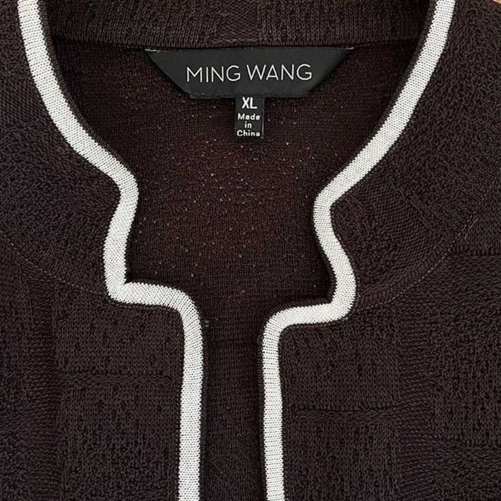 Ming Wang Jacket Lagenlook Open Front Mid Length … - image 10