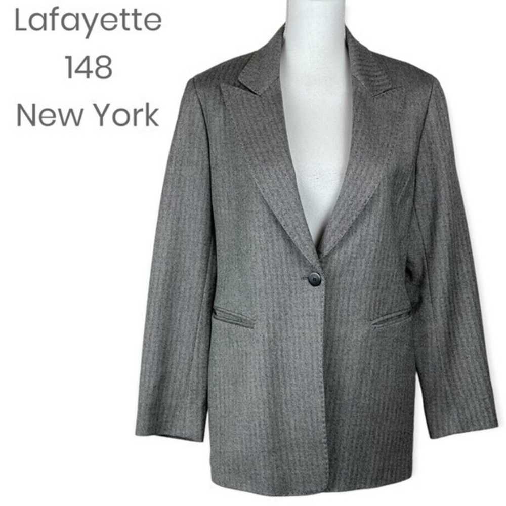 Lafayette 148 New York Luxe Oversized Herringbone… - image 1