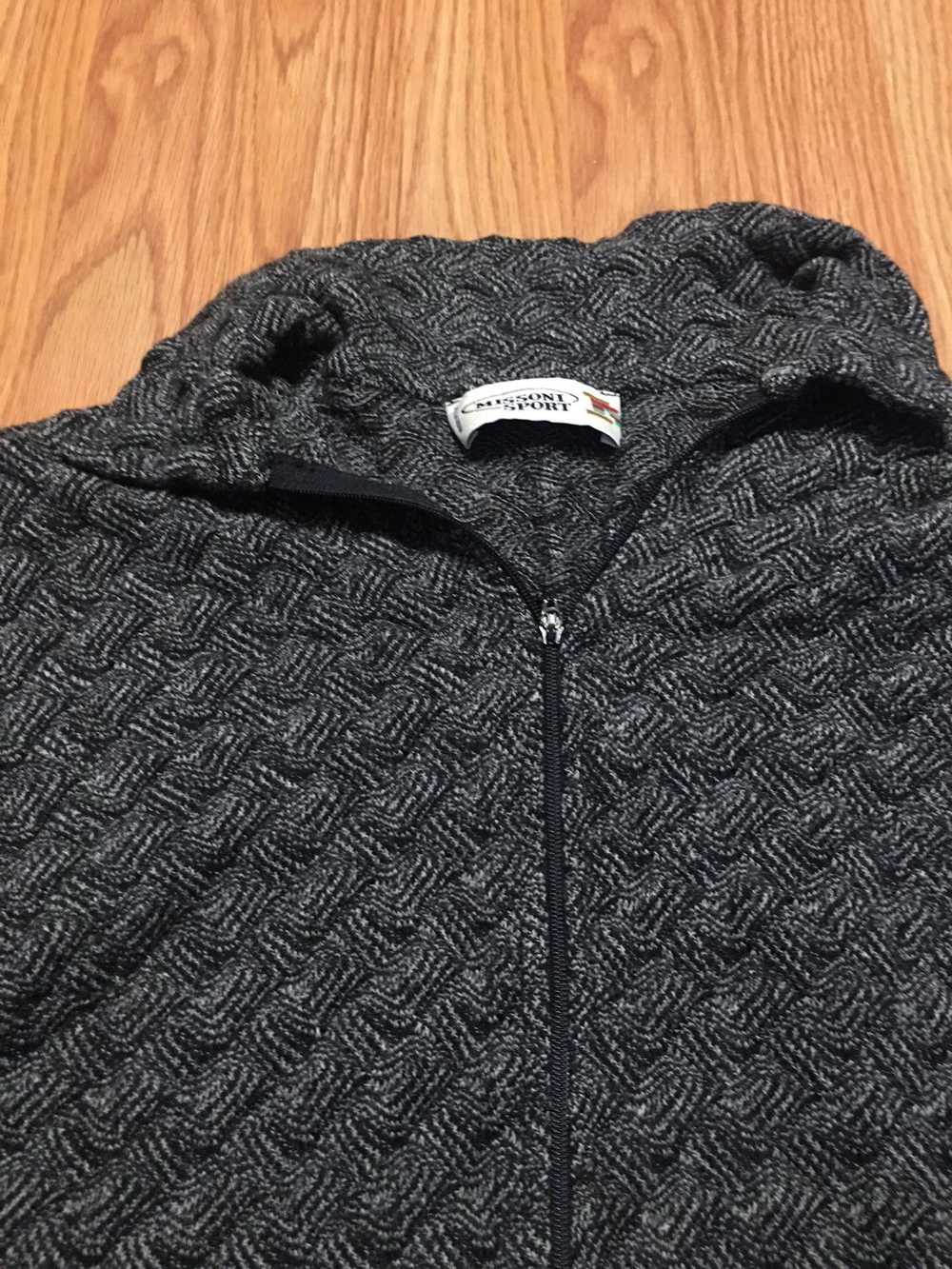 Missoni × Vintage MISSIONI Sport Wool Knit Zip Sw… - image 6