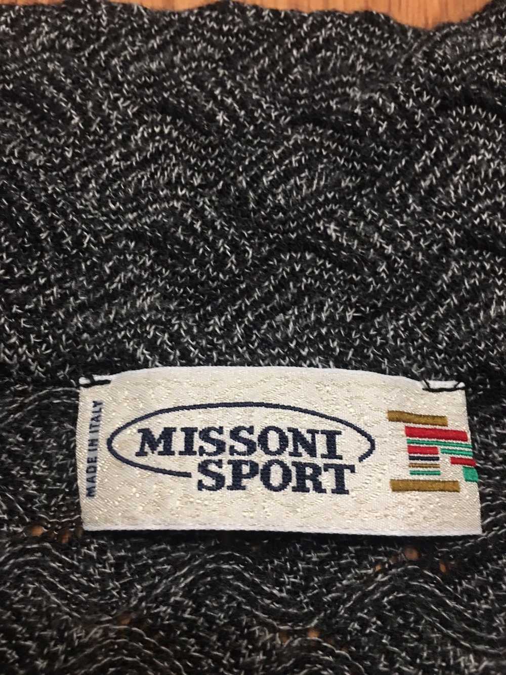 Missoni × Vintage MISSIONI Sport Wool Knit Zip Sw… - image 8