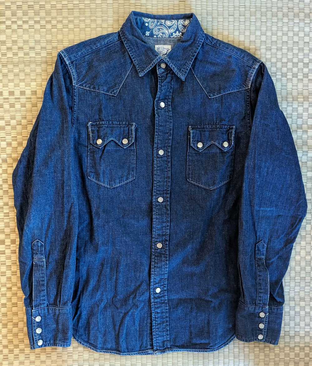 Orslow RARE OrSlow Denim Western Snap Button Shir… - image 1