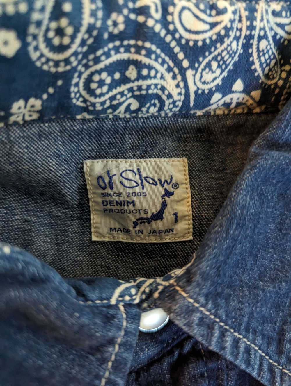 Orslow RARE OrSlow Denim Western Snap Button Shir… - image 3