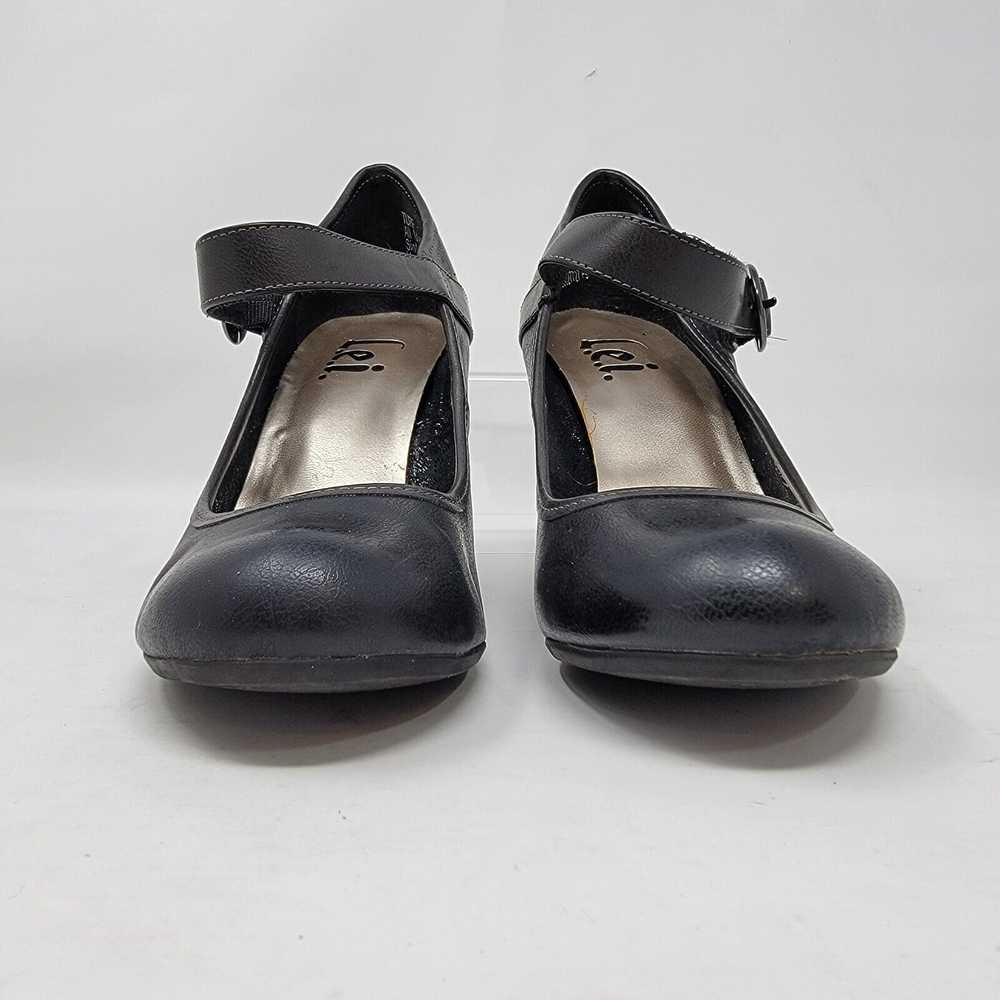 L.E.I Vtg LEI Women's 7 Mary Janes Chunky High He… - image 4