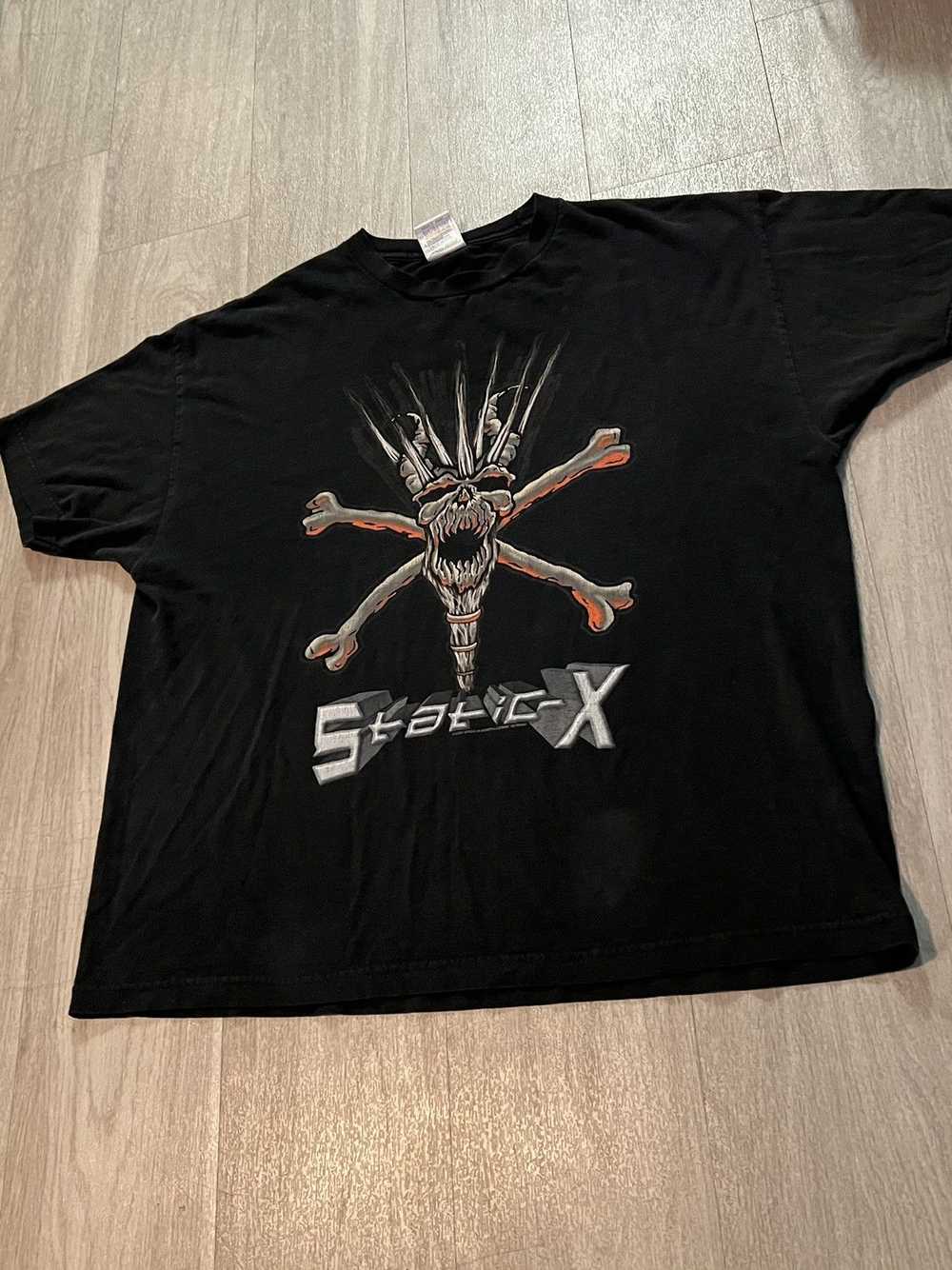 Band Tees × Vintage Vintage Static-X tour band sh… - image 2