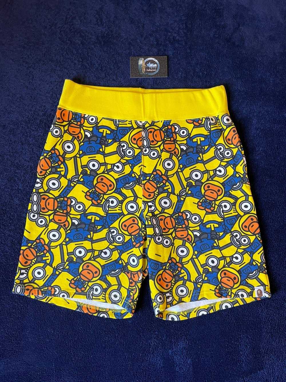 Bape Bape x Minions Baby Milo Sweat Shorts - image 1