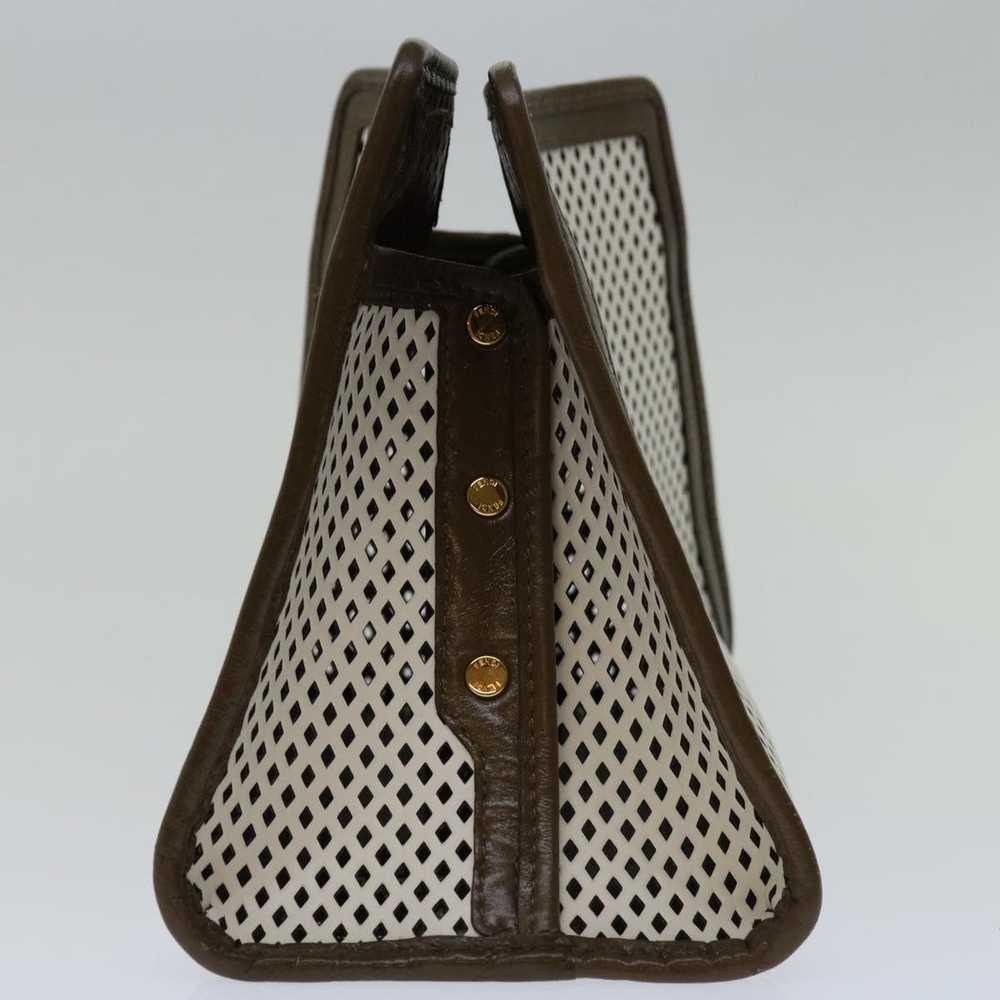 Fendi FENDI Mini Peek A Boo Clutch Bag Leather Wh… - image 4
