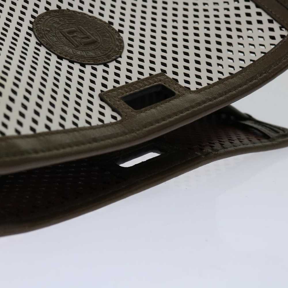 Fendi FENDI Mini Peek A Boo Clutch Bag Leather Wh… - image 5