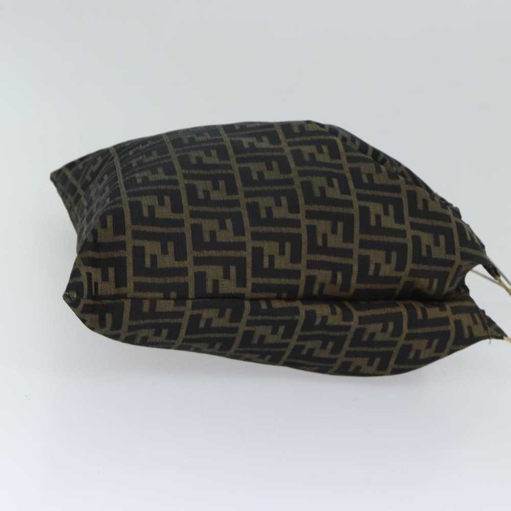 Fendi FENDI Zucca Canvas Hand Bag Brown Black Aut… - image 3