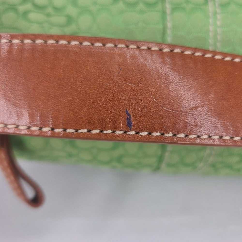 Vintage Coach Leaf Green Soho Mini Signature Top … - image 6