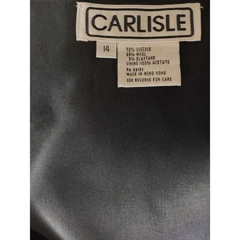 Carlisle Vintage Black Sleeveless Lined Top with … - image 5