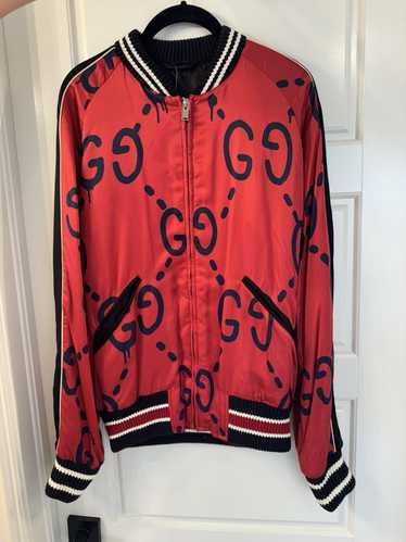 Gucci Gucci ghost red bomber jacket