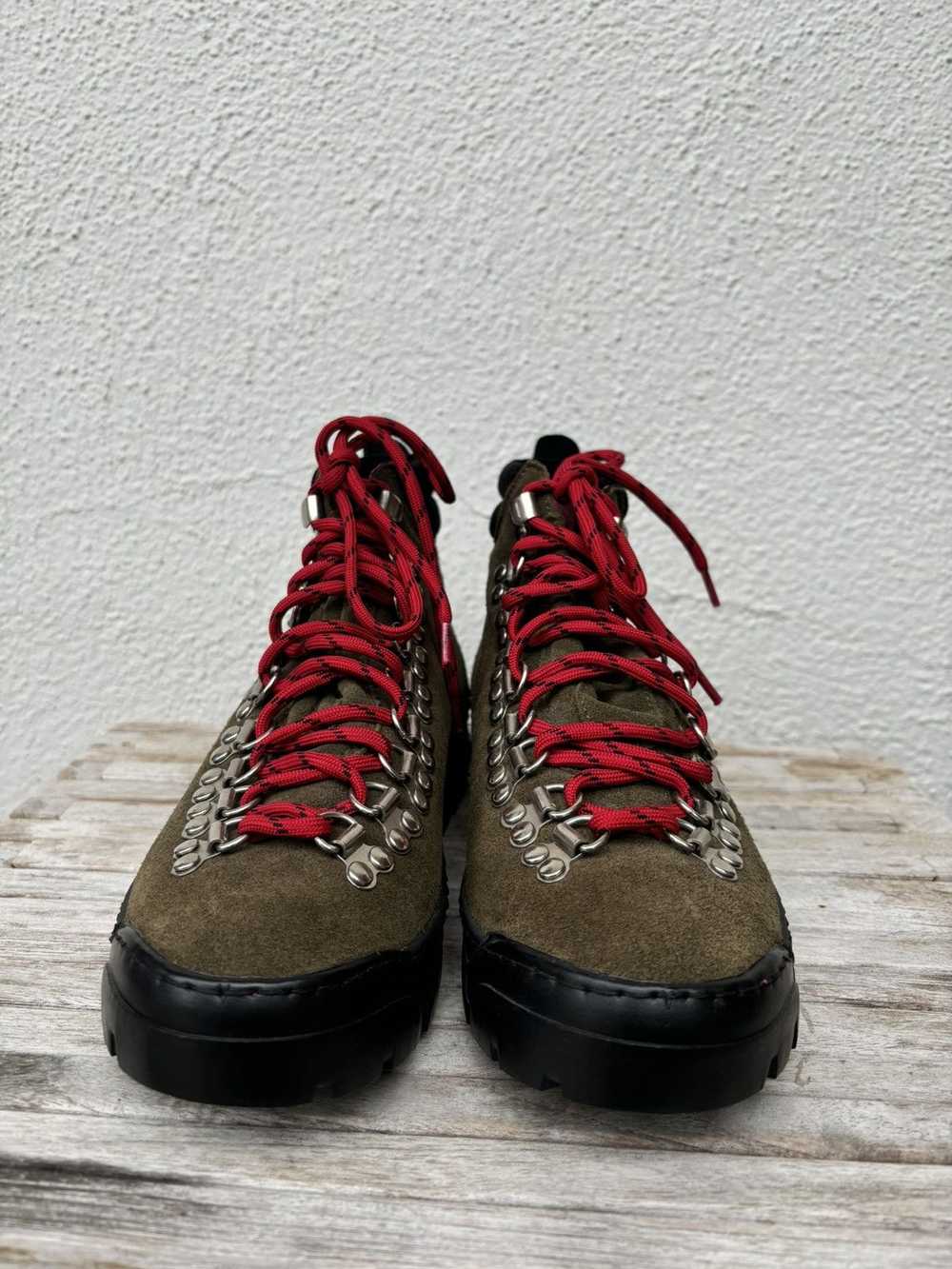 Vintage Twothousandnever olive suede hiking boots - image 2