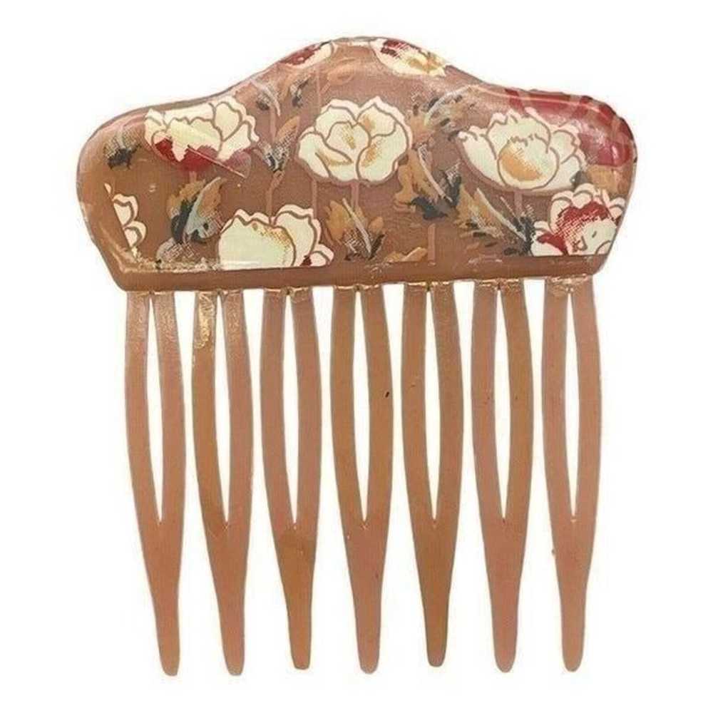 Vintage Pink 3 Hair Combs Signed Made in West Ger… - image 5