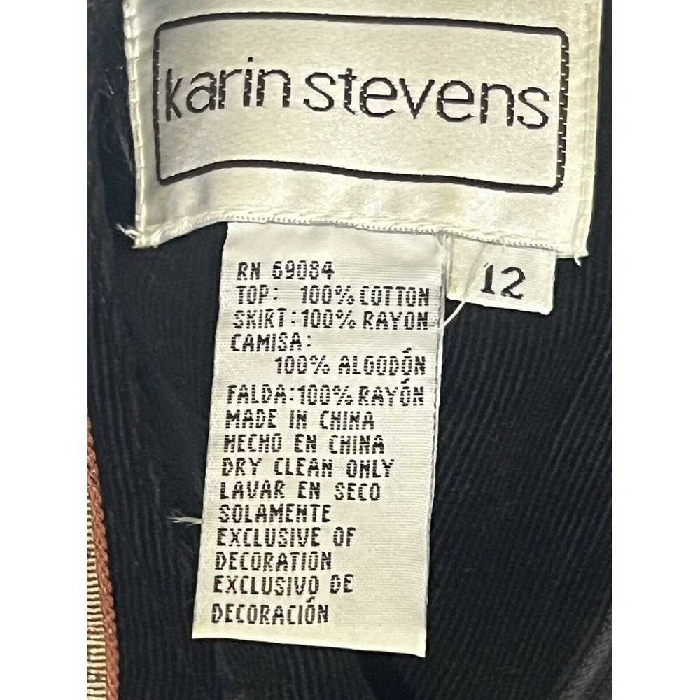 Karin Stevens Dress Vintage 1980s Cottagecore Hou… - image 3