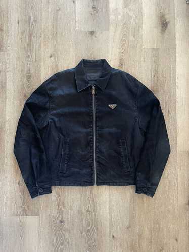 Prada SS22 Velvet Denim Blouson Jacket worn by Fr… - image 1