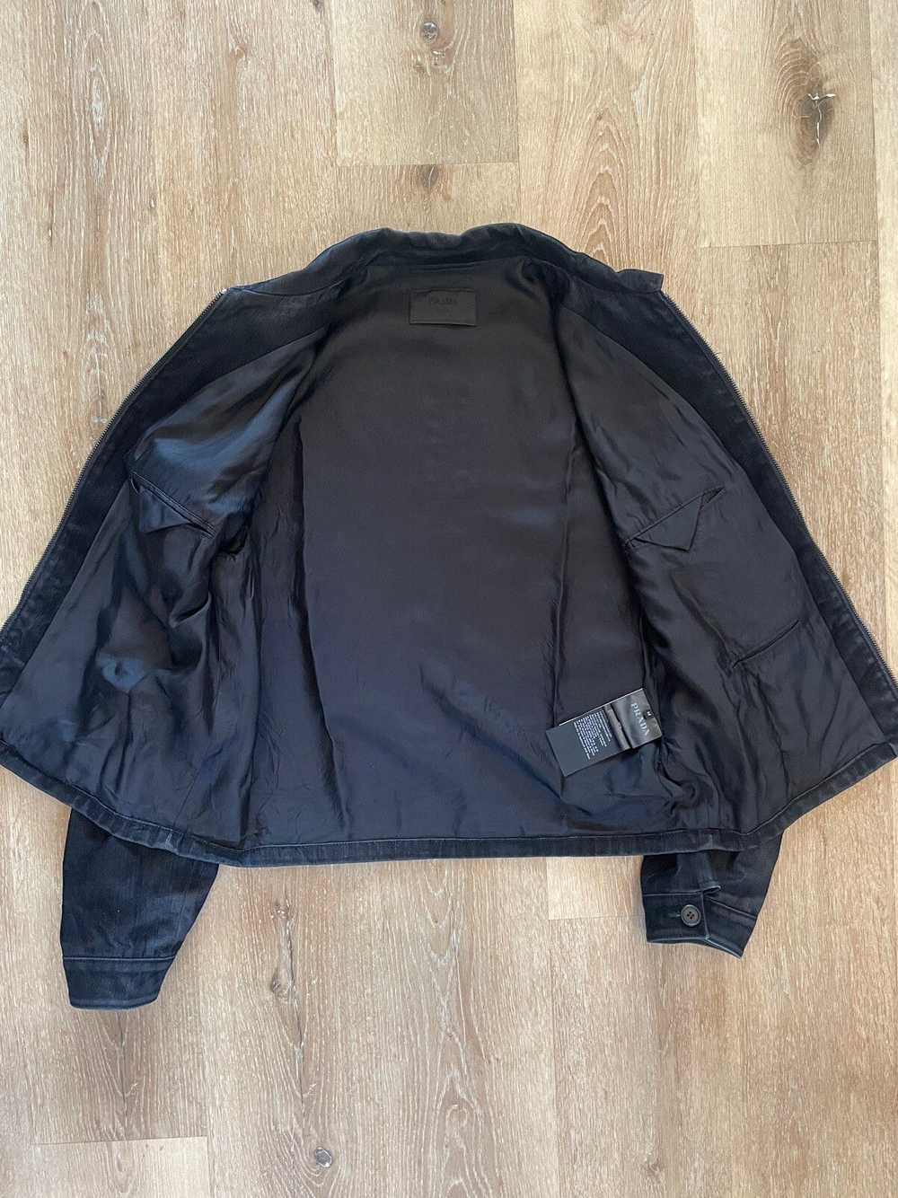 Prada SS22 Velvet Denim Blouson Jacket worn by Fr… - image 5