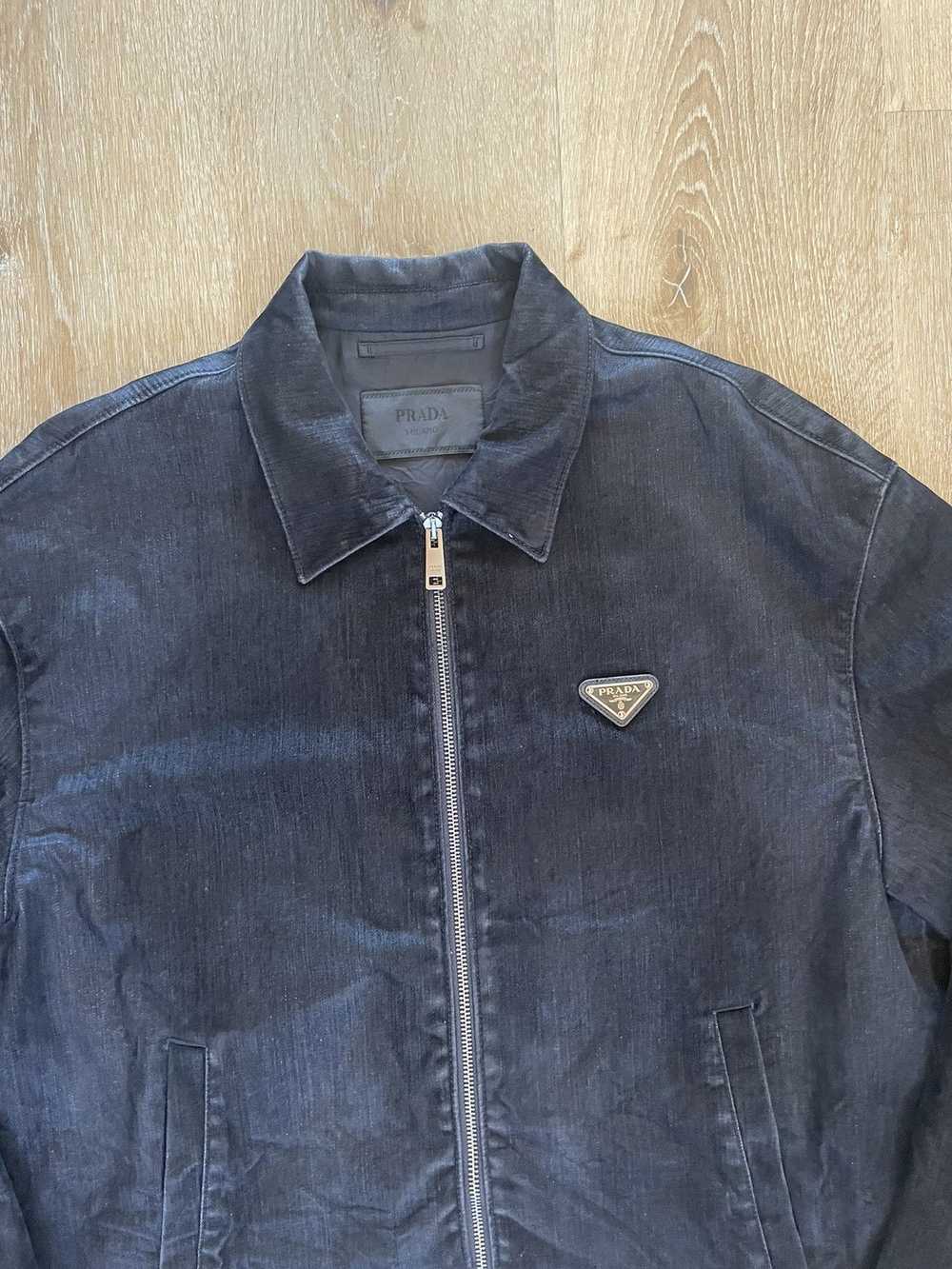 Prada SS22 Velvet Denim Blouson Jacket worn by Fr… - image 7