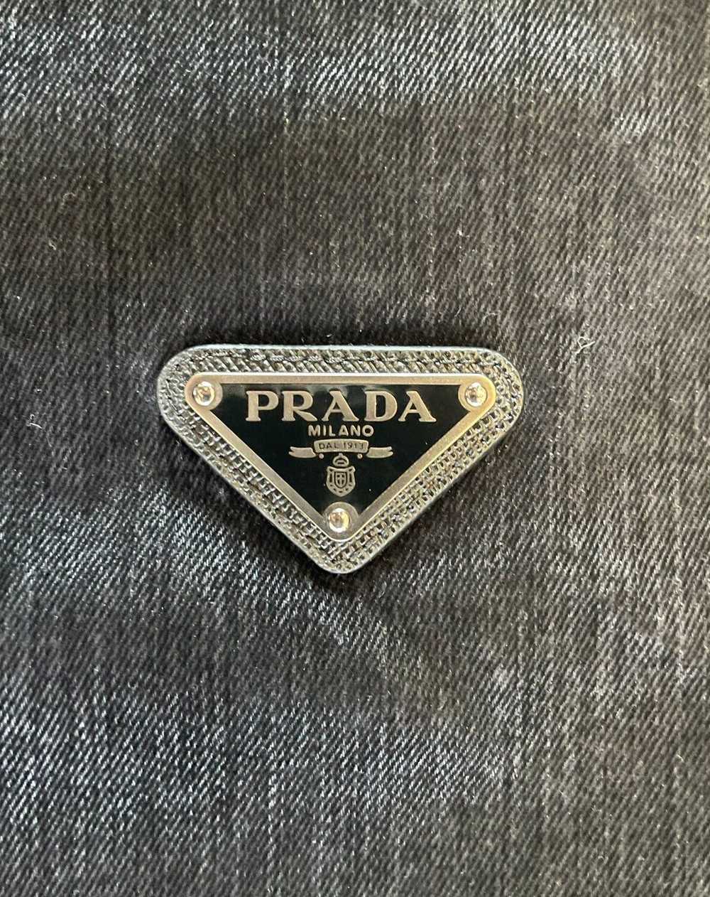 Prada SS22 Velvet Denim Blouson Jacket worn by Fr… - image 8