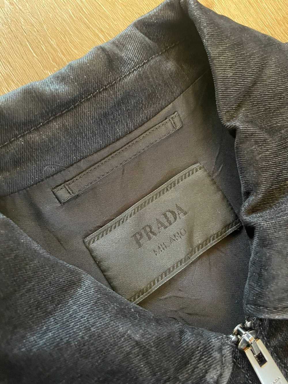 Prada SS22 Velvet Denim Blouson Jacket worn by Fr… - image 9