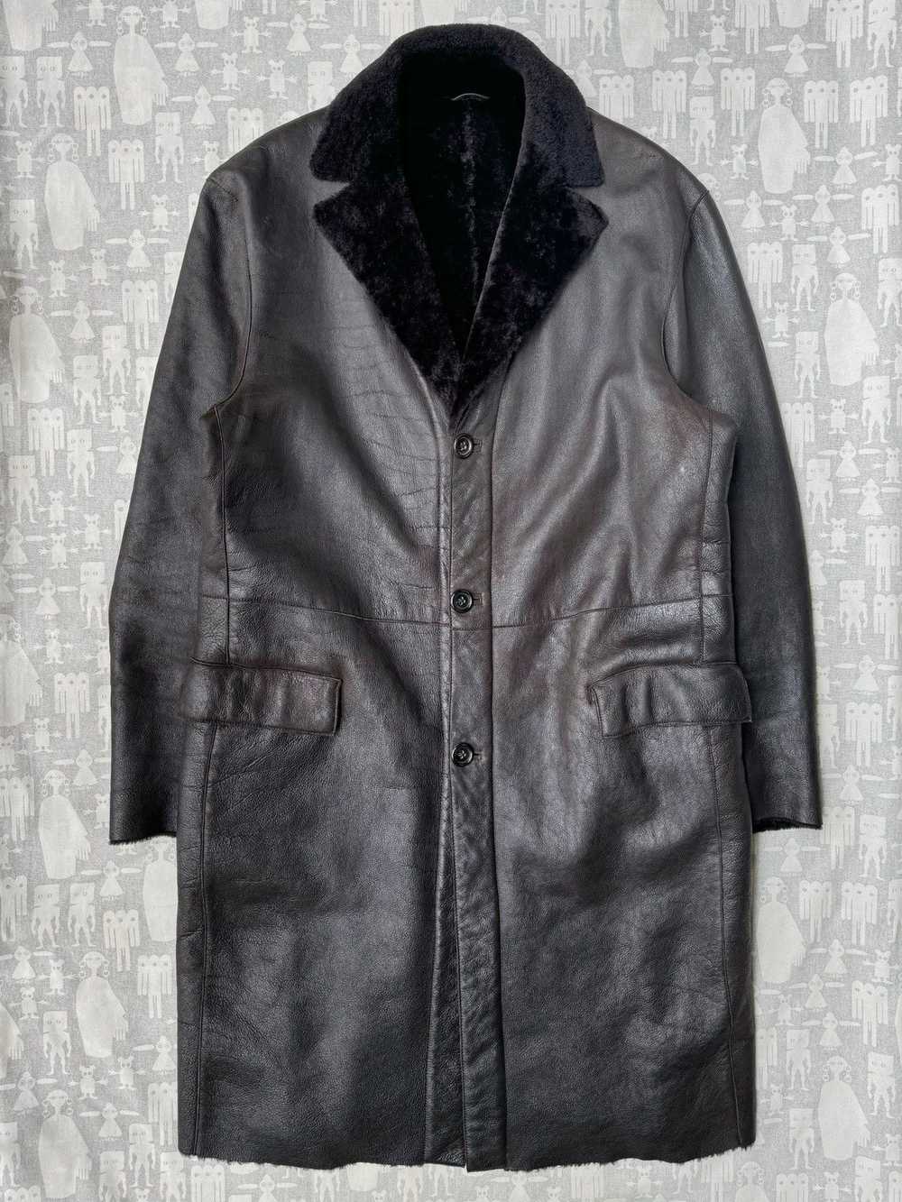 Jil Sander Jil Sander Late 90's Shearling Leather… - image 1