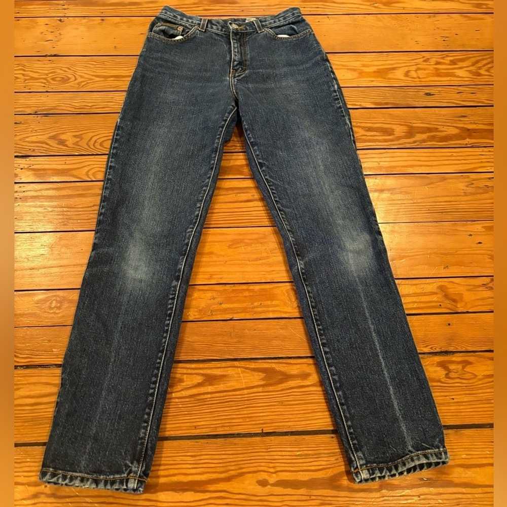 Vintage 1970s Calvin Klein Jeans Medium Wash Stra… - image 2