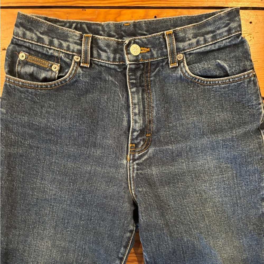 Vintage 1970s Calvin Klein Jeans Medium Wash Stra… - image 3