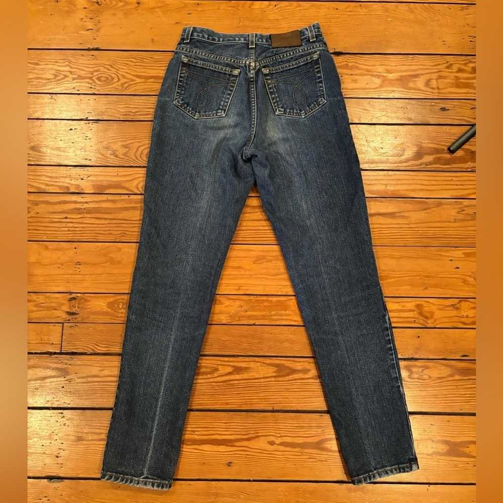 Vintage 1970s Calvin Klein Jeans Medium Wash Stra… - image 5