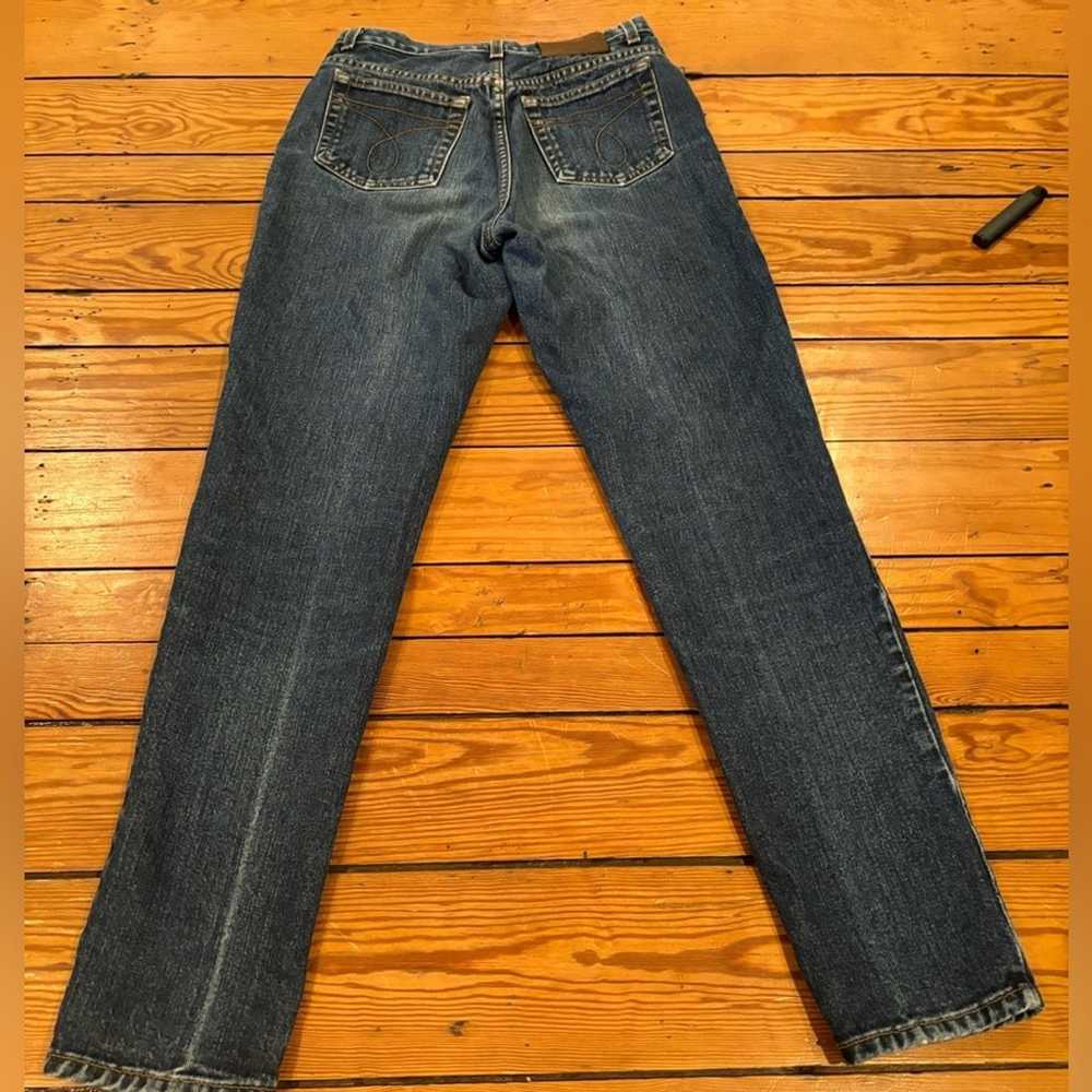 Vintage 1970s Calvin Klein Jeans Medium Wash Stra… - image 6