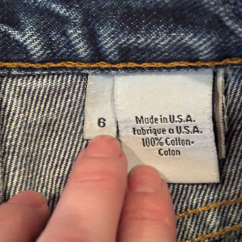 Vintage 1970s Calvin Klein Jeans Medium Wash Stra… - image 8