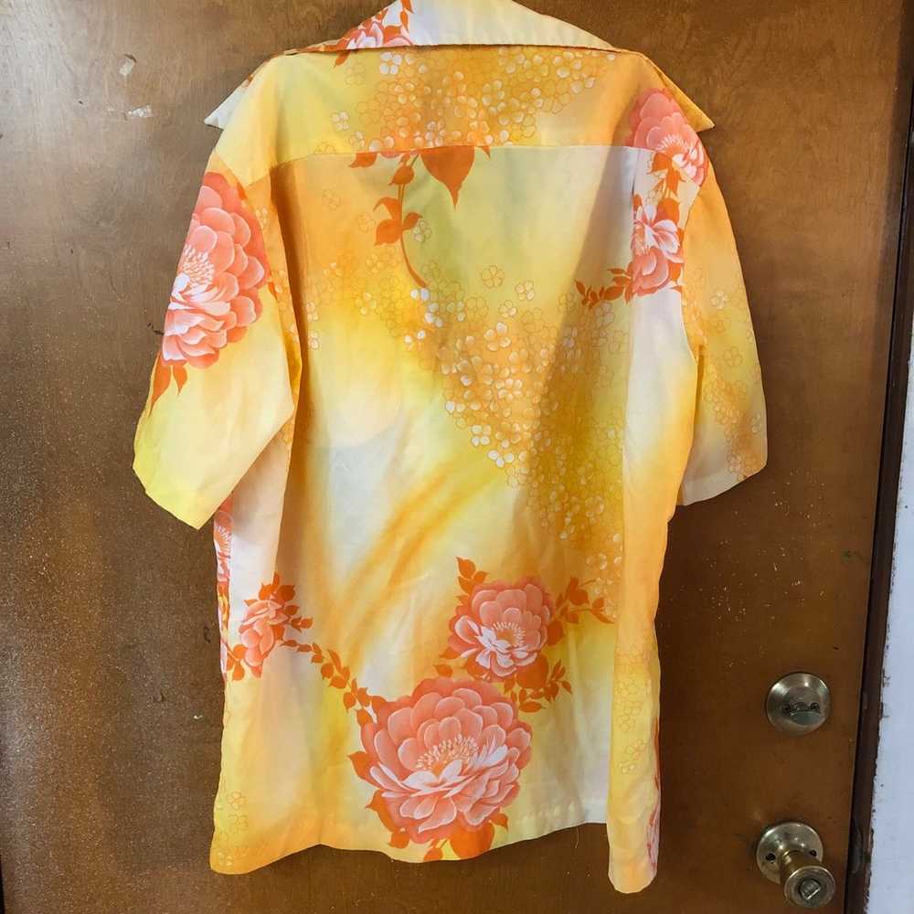 Vintage Hawaiian shirt. Hawaii Nei. Xl.  Orange - image 2