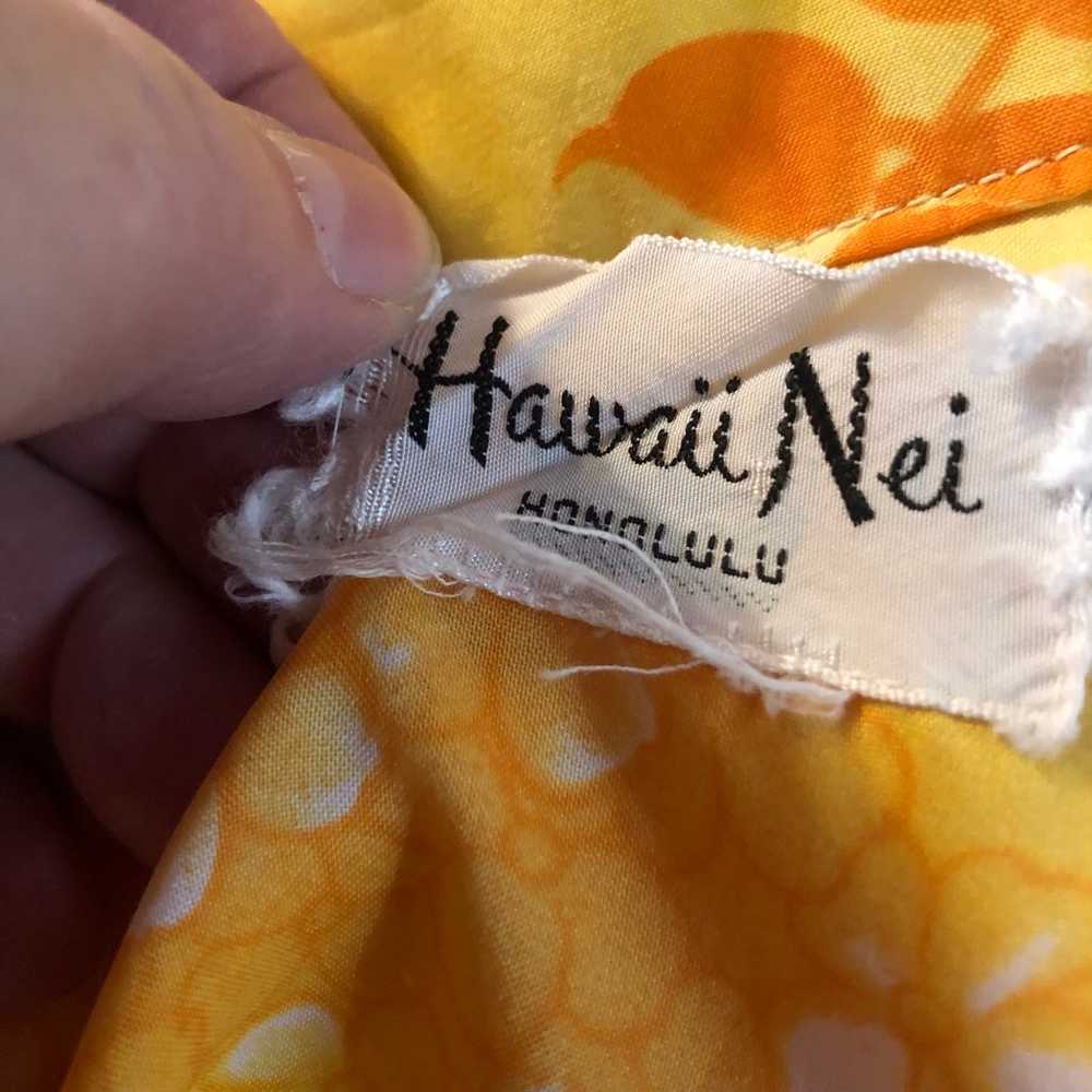 Vintage Hawaiian shirt. Hawaii Nei. Xl.  Orange - image 3