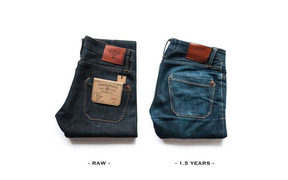 Freenote Cloth RIOS Raw Selvedge Denim Jeans 29x26 - image 2