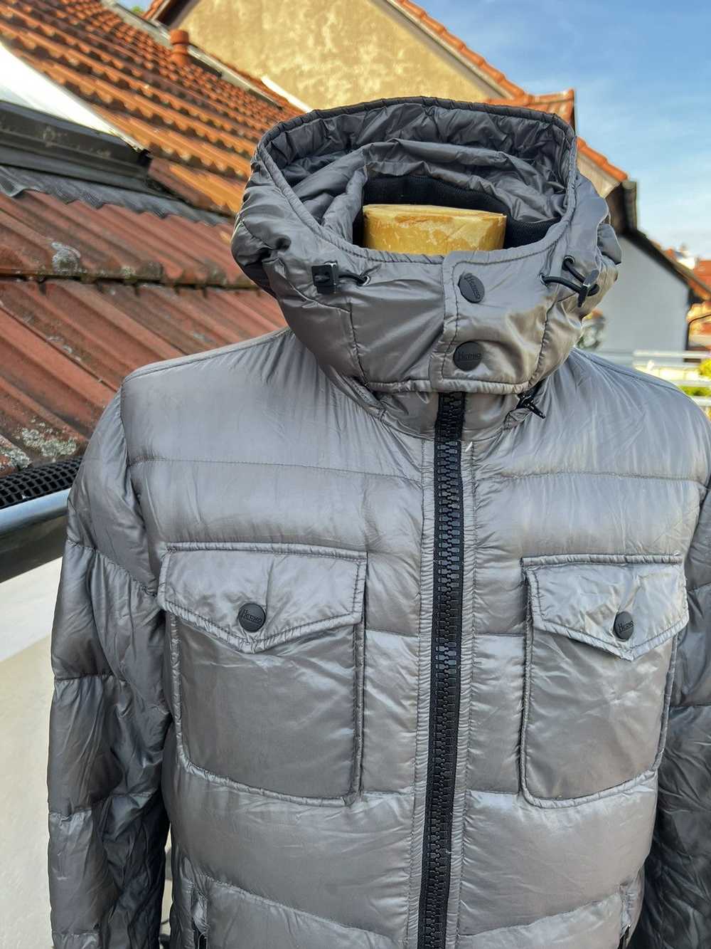 Herno Herno Quilted Down Jacket Gray Size 48 Puff… - image 3