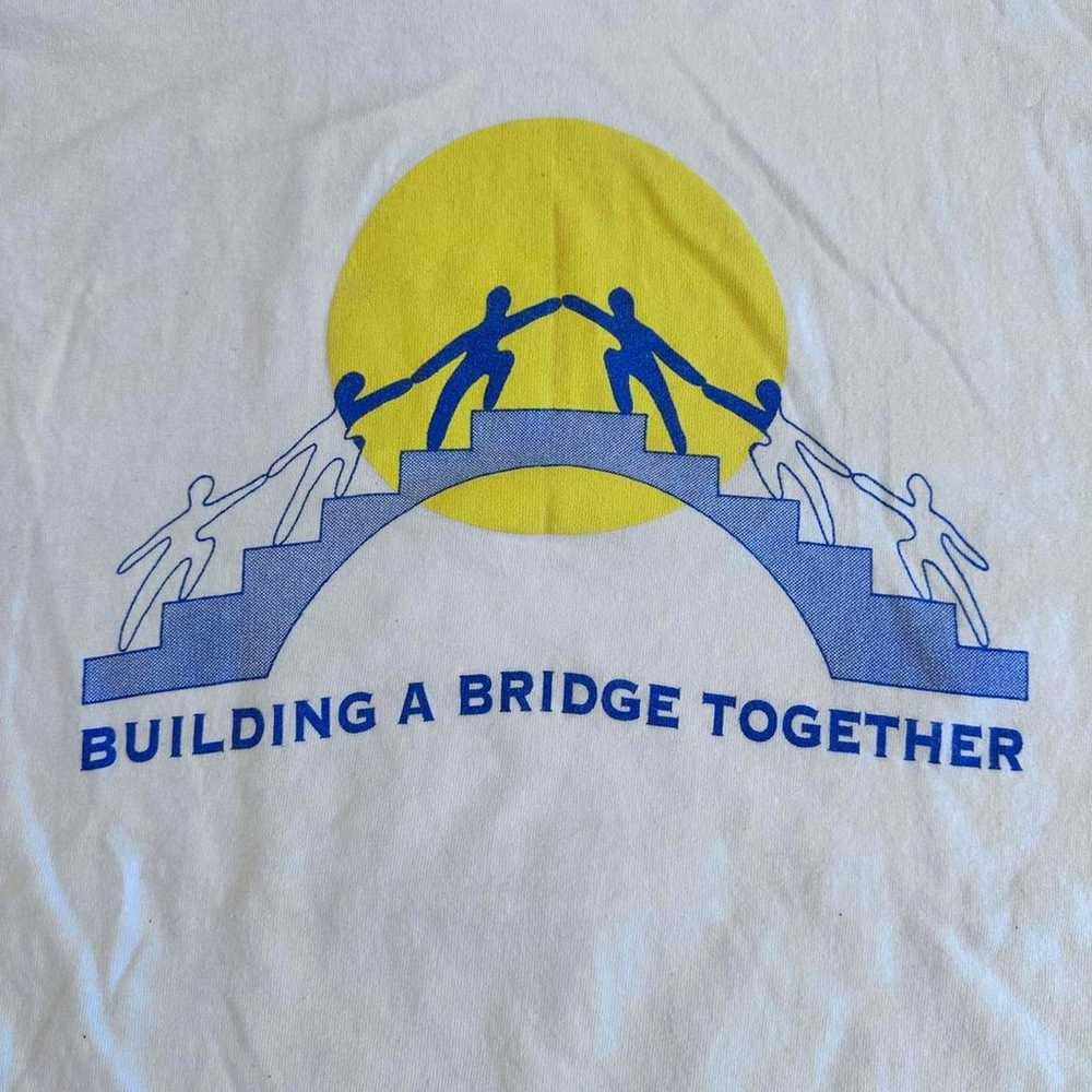 Vintage building a bridge together t shirt - image 2