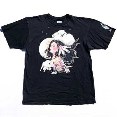 Vintage Native American Shirt Adult L Black Buffal